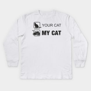 Pz-VI Tiger Your cat, my cat Kids Long Sleeve T-Shirt
